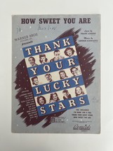Bette Davis signed Thank Your Lucky Stars sheet music - £313.89 GBP