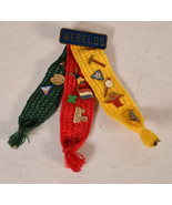 Vintage Webelos Tri Colored Ribbon 13 Award Pins Boy Scouts of America BSA - $32.57 CAD