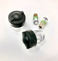 2 Green Dash Bulbs + Black Lens Kit 6 Piece Incl Gaskets fits Military H... - £23.40 GBP