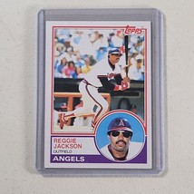 Reggie Jackson Card #500 California Angels Vintage MLB Baseball 1983 Topps - £7.16 GBP