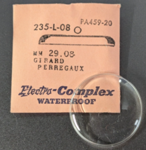 NOS Electro-Complex Acrylic Watch Crystal for Girard Perregaux  29.08mm ... - $19.79