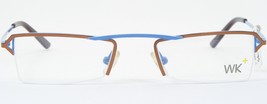 Wagner &amp; Kühner Kuhner Wk 60204 740 Copper /BLUE Eyeglasses Frame 46-19-135mm - £23.28 GBP
