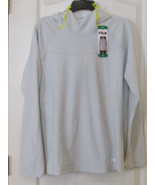 Fila Long Sleeve Midweight Cowl Neck Pullover Hoodie Light  Gray Women S... - $21.29