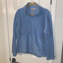 Columbia Medium Fleece Jacket Womens Blue Zip Up Interchange Core Long S... - $28.22