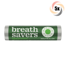 5x Rolls Breathsavers Spearmint Flavor Mints | 12 Mints Per Roll | .75oz | - £9.32 GBP