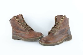 Vintage Dr Martens Mens Size 8 Distressed Leather Combat Motorcycle Boot... - $108.85
