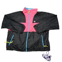 Woolrich Jacket Mens Multicolor Windbreaker Full Zip Drawstring Zip Pocket - $25.62