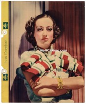 Joan CRAWFORD- Mgm Star - In Action Color Photo &amp; Facts &#39;30s Dixie Cup Promo - £27.45 GBP