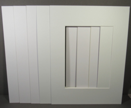 Frame Matts 5 Qty For 9&quot; x 12&quot; NEW 3 White 2 Off White Inside Opening 7.... - $7.77
