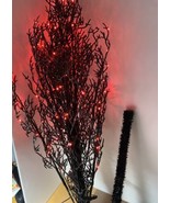 Midwest CBK Halloween Tree Black Plastic Red Lighted Led 60 in Origional... - $59.35