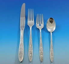 Bridal Lace by Lunt Sterling Silver Flatware Service for 8 Set 32 pieces - £1,147.47 GBP