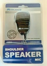 NEW Midland AVPH10 Black Shoulder Speaker Mic 3.5mm Audio Jack for GMRS Radios  - $45.49