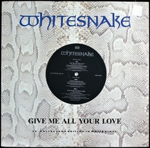 WHITESNAKE &quot;GIVE ME ALL YOUR LOVE&quot; 1987 WHITE VINYL 12&quot; SINGLE 12EMW23 U... - £35.87 GBP