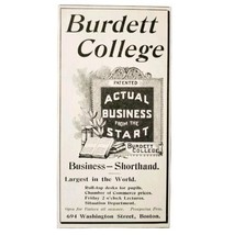 Burdett Business College 1897 Advertisement Victorian Boston School ADBN... - £13.37 GBP