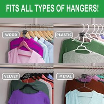 18pcs Cascading Garment Holder Hanger Hooks Closet Storage Space Saver Hanger - £10.38 GBP