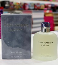 Dolce &amp; Gabbana Light Blue for Men 6.7 fl.oz / 200 ml Eau De Toilette spray - £63.69 GBP