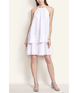 NWT Women&#39;s Ann Taylor White Floral Clip Halter Neck Shift Dress Sz 12 - €38,91 EUR
