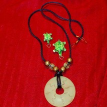 Beautiful necklace and turtle pendants - $22.77