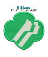 Girl Scouts Trefoil digitized filled machine embroidery design Digital D... - $6.11 CAD
