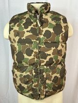 VTG Browning Mens Down Filled Puffer Vest Brown Green Duck Camo Print Me... - $98.01