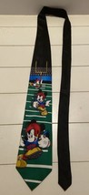 Mickey Mouse at Football Field Goal Necktie Mickey Unlimited Black - £10.80 GBP