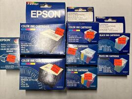 Lot Of 8 - Epson Ink Cartridges - For Epson Stylus Printers - $33.25