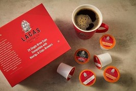 Lacas Coffee Single Cups, 24 Count (Dark Note) - £18.46 GBP