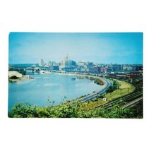 St. Paul Minnesota Downtown Skyline Aerial View Mississippi River 1956 P... - £7.30 GBP