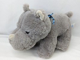 BJ Toys Gray Rhino Plush 7 Inch Bandana 2019 Stuffed Animal Toy - $10.95