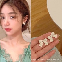 925 Silver Cute Earrings for Women 2021 New Trendy Fashion Korean Style Asymmetr - £8.46 GBP