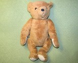 VINTAGE SMITHSONIAN TEDDY JOINTED BEAR 1987 SOFT PLUSH STUFFED ANIMAL BR... - $13.50
