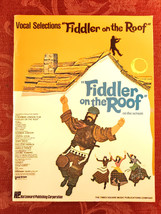 Rare Sheet Music Vocal Selections Fiddler On The Roof Jerry Bock Sheldon Harnick - £12.95 GBP