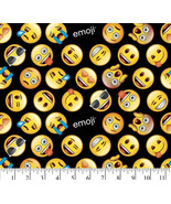 CLASSIC EMOJI COTTON FABRIC - 1 YD PRECUTS - David Textiles - €8,64 EUR
