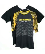 Kids Southern Miss Football Shirts Large Yellow 11 Compression - $15.84