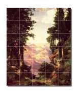 Thomas Moran Landscape Painting Ceramic Tile Mural P06361 - £236.57 GBP - £1,419.43 GBP