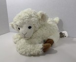 Holy Land Experience plush cream brown lamb sheep lying down nativity toy - £10.61 GBP