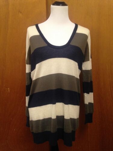 JOSEPH U Neck Tunic 100% Cashmere Multicolor SZ M - £48.19 GBP