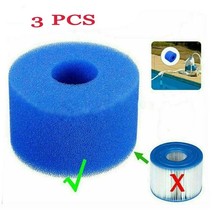 1X(3Pcs For Pure Spa Reusable/Washable Foam Hot Tub Filter S1 - £10.38 GBP
