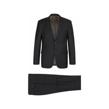 Men Renoir Suit Separate Super 140s Soft Wool Two Button Classic Fit 508-1 Black image 2
