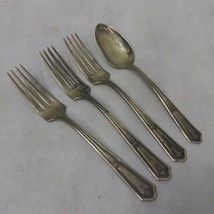 R C Co Bouquet Vendome Dinner Forks Soup Spoon Silver Plated Internation... - $16.95