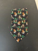 Vtg 90s Tigers On Vacation Tie - $9.89