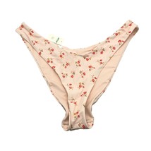 Aerie Bikini Bottom High Cut Cheeky Floral Pink XL - £11.31 GBP