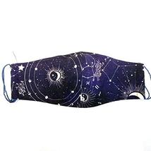 XL XXL Constellation shooting star astrology face mask, moon yin yang 3 layer 10 - £12.56 GBP