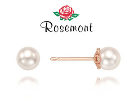 [Rosemont] SILVER Earrings (6mm Pearl) RC0105 Korean Jewelry - £48.70 GBP