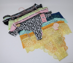 Juicy Couture Intimates 5 Pack Thong Panties Xl + Hush Intimates Lace 5-Pack Nwt - £31.16 GBP
