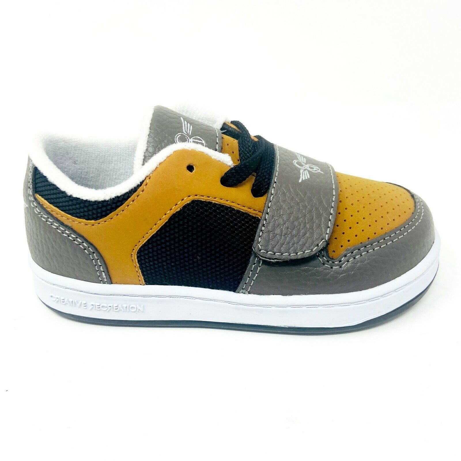 Creative Recreation Cesario Lo Camel Black Gunmetal Toddler Baby Sneakers