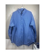 Ralph Lauren Classic Fit Plaid Button Down Shirt Men’s Blue Check Sze XL - $38.48 CAD