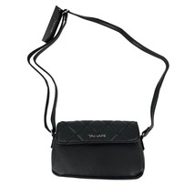 Tahari Calista Crossbody Bag Black Vegan Leather Flap New - £27.97 GBP