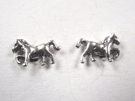 Horse 925 Sterling Silver Stud Earrings Equestrian Very Small - $8.99