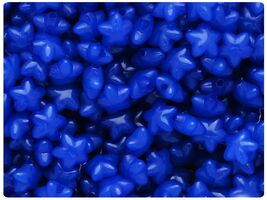 BeadTin Dark Blue Translucent 10mm Star Plastic Craft Beads (125pcs) - $2.39